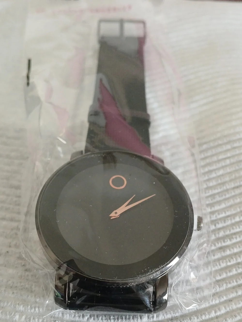 Brand Black Watch with Rose Gold Hands - Minimalist Analog Wearable